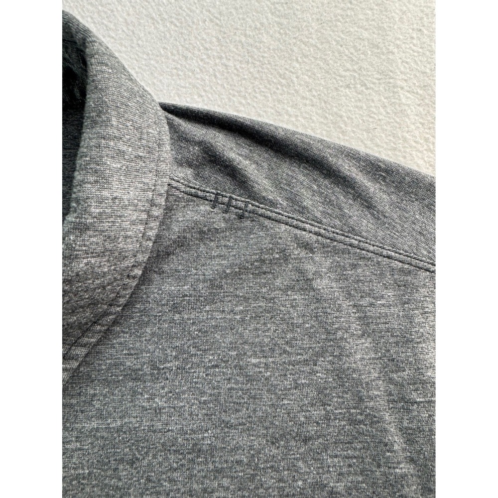 Lululemon Mens Grey Short Sleeve Polo Shirt Size XL Slim Modern Wicking‎ Light - Picture 4 of 16